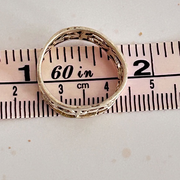 Vintage Mexican 925 Silver Sun Face Ring Wide Band - Picture 4 of 4